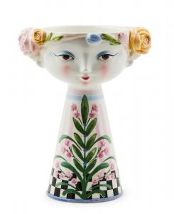 Ваза «Розовый луг, маленькая леди» MacKenzie-Childs, мультколор