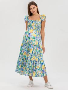 Платье для беременных Chloe с многоярусными оборками и цветочным принтом PIETRO BRUNELLI MATERNITY, Monet style