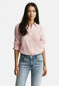 Полосатая блузка прямого кроя на пуговицах Gant, Pink