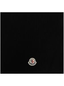 Moncler шарф с нашивкой-логотипом, черный