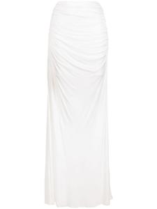 Юбка макси с драпировкой ANDREĀDAMO, белый