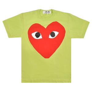Футболка Comme des Garçons PLAY Heart, зеленая