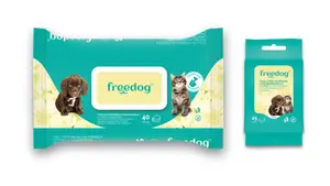 Влажные салфетки Freedog с ромашкой для собак и кошек 28х18см Freedog
