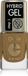 Гибридный лак для ногтей без использования уф/светодиодной лампы Delia Cosmetics Coral Hybrid Gel, 124 11 ml