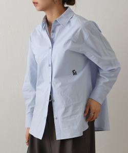 Хлопковая рубашка с вышитым логотипом Colony 2139, цвет Saxe Blue