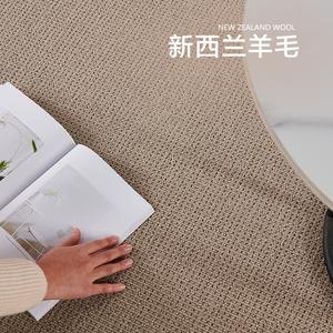 Budis Ковер 240х340 см из чистой шерсти, однотонный, для гостиной/спальни/кабинета, темно-кофейный