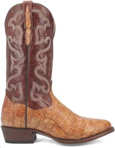 Мужские ботинки Dan Post Primetime с вышивкой, круглым носком, на молнии, средней длины голенища - коричневые