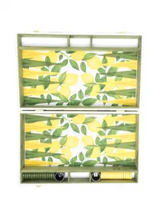 Набор для игры в нарды с принтом Les-Ottomans, желтый