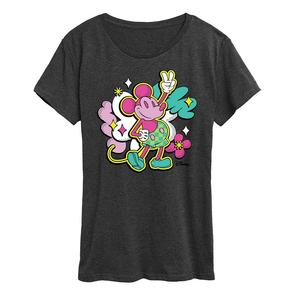 Футболка Disney's Mickey Mouse Plus Street Pop с рисунком, цвет Heather Charcoal