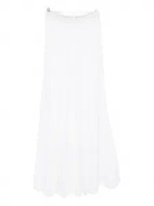 Плиссированная юбка Forte Forte, белый