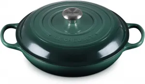 Кастрюля чугунная Le Creuset Signature с эмалированным покрытием, 3300 мл, зеленый