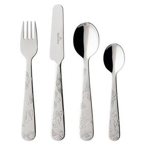 Детские столовые приборы счастливый как медведь Villeroy & Boch, серебряный