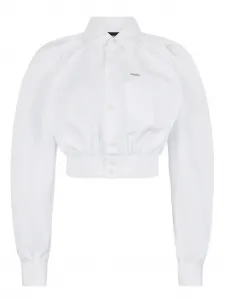 Рубашка с логотипом Dsquared2, белый