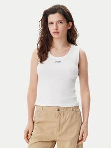 Топ slim fit DW0DW21369 Tommy Jeans, белый