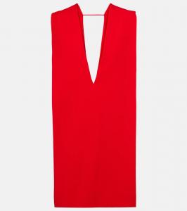 Мини-платье с накидкой Sportmax, Rosso
