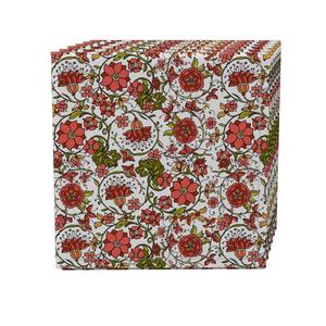 Набор салфеток из 4 шт., 100 % хлопок, 20x20 дюймов, цветочный 28