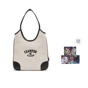 Champion Сумка из ткани и искусственной кожи унисекс черно-белый канвас средний голубой деним полосатый канвас серо-черный, Black White Canvas (Comes with Free Classic Holographic Card)