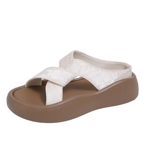 KLAOSD Женские пляжные сланцы черные, зеленые, белые Slip-on 9628 White, цвет Slip-on 9628 White