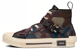 Кроссовки мужские высокие Dior, коричневый