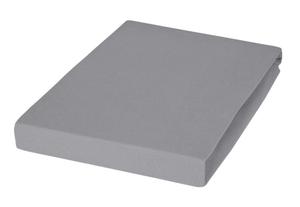 Простыня TOPPER Jersey Janine, темно-серый/серый