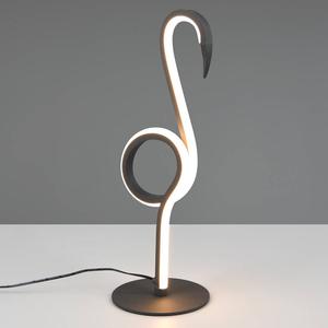 Светодиодная настольная лампа Reality Leuchten Ingo, силикон/утюг - 1 пламя - черный