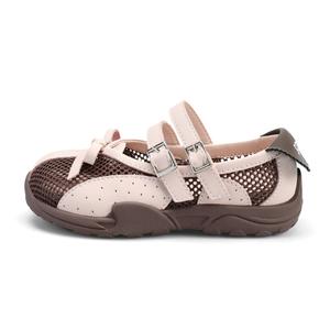 Детские сандалии с низким верхом, устойчивые к истиранию, дышащие ST&SAT KIDS, розовый/коричневый