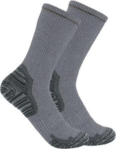 Carhartt мужские носки Force Midweight из смеси синтетики и шерсти, 2 пары, Light Grey