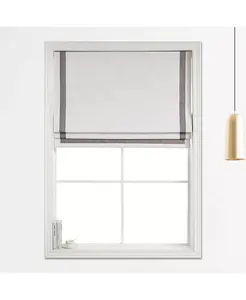 Беспроводная римская штора с затемнением 100% с ленточной каймой 23"x64" Shadisfy, taupe