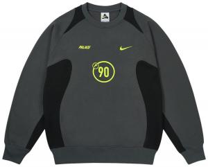 Толстовка Palace x Nike Total P90 Crew, серый