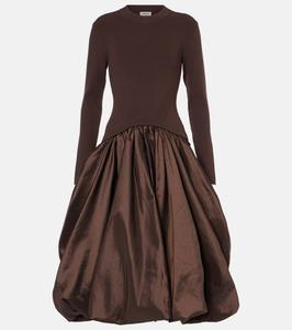 Платье Kenlie со сборками и миди Simkhai, коричневый