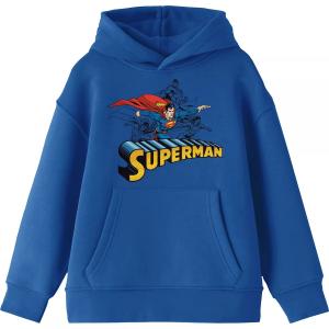 Толстовка с капюшоном «Летающий Супермен» для мальчиков 8–20 лет из комиксов DC Comics Licensed Character