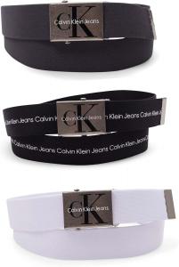 Мужской ремень Calvin Klein 38 мм с логотипом, White/Black/Grey