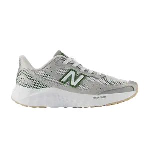 Кроссовки New Balance Fresh Foam Arishi Lux Bungee Lace Little Kid 'Raincloud Alpine Green', серый