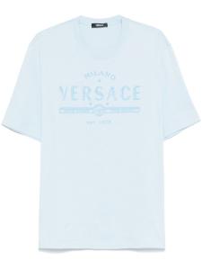 Versace футболка с логотипом, синий