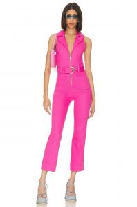 Комбинезон Show Me Your Mumu Jacksonville Cropped, цвет Hot Pink Denim