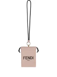 Клатч на молнии FENDI, розовый