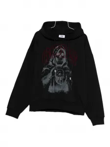 Толстовка с графическим принтом GCDS, черный