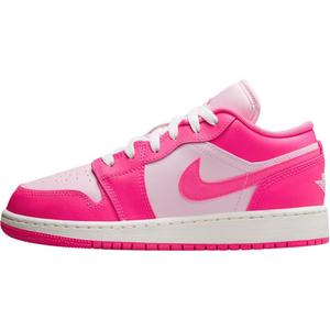 Jordan Air 1 нескользящие износостойкие низкие детские скейтбординг кроссовки pink