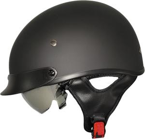 Шлем половинка VEGA Warrior II Half с регулятором размера, черный