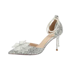 Женские туфли на высоком каблуке PARK DANCE, Silver