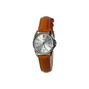 CASIO Часы Retrofit Series Quartz Movement Genuine Leather Strap Watch Unisex Silver Dial