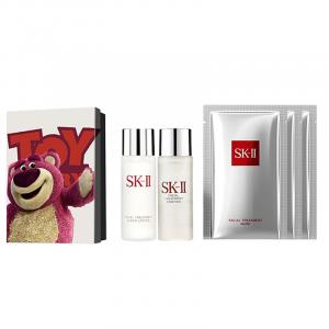 Набор пробников SK II: сыворотка, лосьон успокаивающий и сияющий, увлажняющий и очищающий набор из 3/4/5 штук SK-II