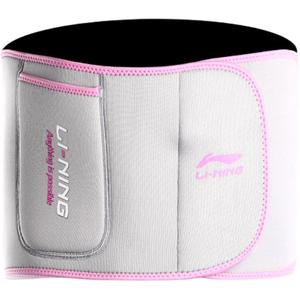 Бандаж для спины фитнес unisex LINING, серо-розовый