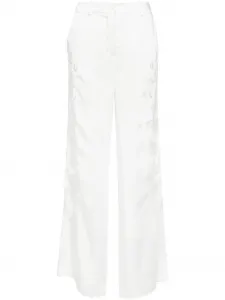 Прямые брюки с вышивкой P.A.R.O.S.H., белый