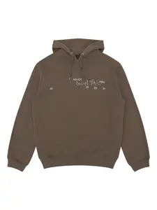 Худи с логотипом Heliot Emil, коричневый
