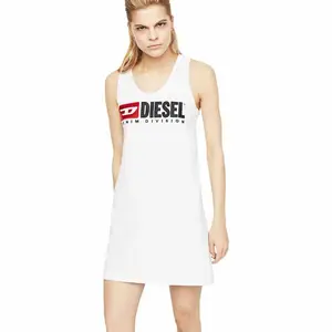 Футболка без рукавов Diesel Silk, белый