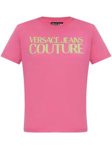 Футболка с логотипом Versace Jeans Couture, розовый