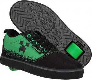 Кроссовки Heelys Mens Pro 20 Minecraft (Little Kid/Big Kid/Adult), черный/зеленый