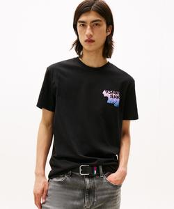 Футболка с принтом на спине