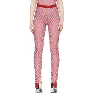 Повседневные брюки женские красные MM6 Maison Margiela